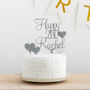 Happy Birthday Name Age Personalised Cake Topper, thumbnail 2 of 3