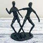 Pair Of Footballers Sculpture, thumbnail 3 of 4