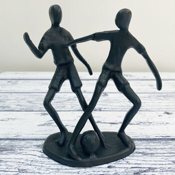 Pair Of Footballers Sculpture, 3 of 4