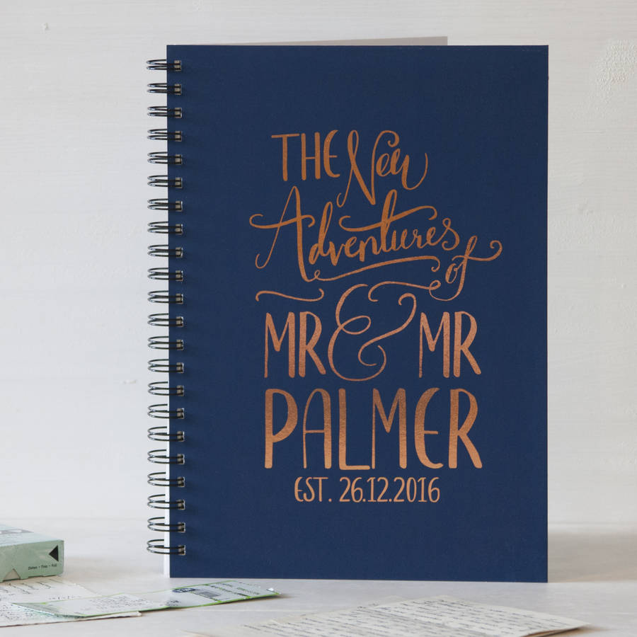 personalised wedding gift memory book by & so they made