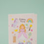 Princess Birthday Card With Stickers, thumbnail 6 of 7