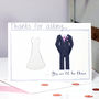 Bride And Groom Wedding Acceptance Card, thumbnail 1 of 9