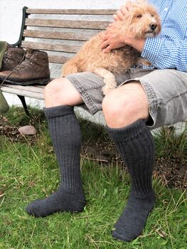 Men's Alpaca Knee Socks, 3 of 3