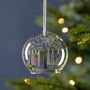 Personalised New Baby Family Tree Dome Bauble, thumbnail 1 of 3