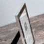 Isaac Jacobs Black And Silver Tone Border Photo Frame, thumbnail 3 of 3