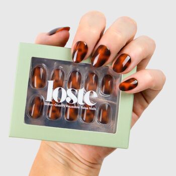 Loste Reusable Press On Nails, Perfect Stocking Filler: Old Money, 2 of 5