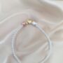 Sterling Silver Three Heart Beaded Stretch Bracelet, thumbnail 8 of 8