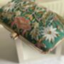 Valleta Green Embroidered Clutch Made To Order, thumbnail 7 of 7
