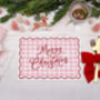 Christmas Placemats With Pink Gingham Design, thumbnail 3 of 3