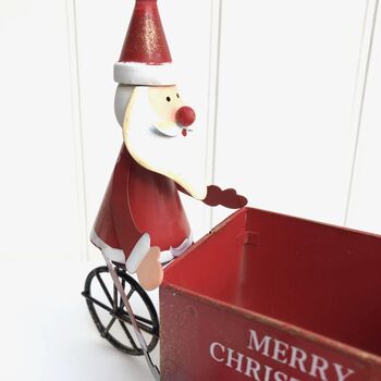 Santa On Trike With Chocolate Treats, 2 of 4