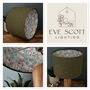 Gladys Tussock Green Tweed Floral Lined Drum Lampshades, thumbnail 9 of 9