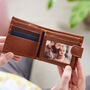 Personalised Colour Block Leather Wallet And Photo Card, thumbnail 3 of 4