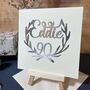 Personalised Papercut 90th Birthday Card, thumbnail 1 of 12
