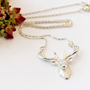 Stag Necklace In Sterling Silver, thumbnail 3 of 11