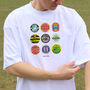 Watford Football Beer Mats Oversized T Shirt, thumbnail 4 of 8