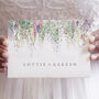 Wedding Invitation 'Whimsical Spring' Three Fold, thumbnail 2 of 6