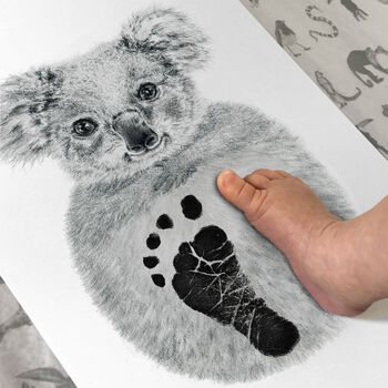 Personalised Baby Koala Footprint Kit, 5 of 7