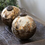 Large Antique Gold And Brass Bauble, thumbnail 3 of 3