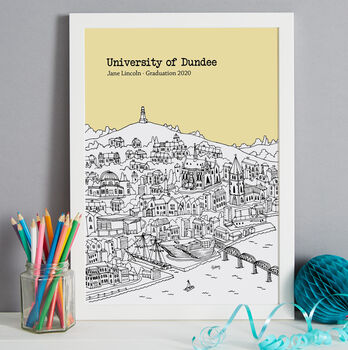 Personalised Dundee Graduation Gift Print, 8 of 9