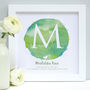 Personalised Christening Watercolour Framed Print, thumbnail 4 of 11