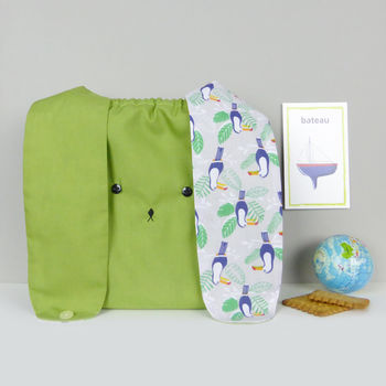 Bunny Rabbit Lunch Bag Toucan And Exotic Palm Print, 5 of 8