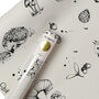 Woodland Creatures Wallpaper In Putty Sample, thumbnail 2 of 4