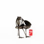 Small Frog Pianist Piano Metal Sculpture, thumbnail 4 of 9