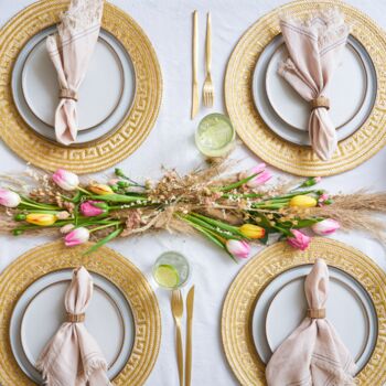 Golden Straw Placemats Set Of Four, 3 of 5