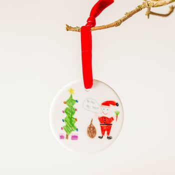 Personalised Christmas Decoration With Child's Drawing, 2 of 12