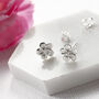 Flower Girl Gift Card With Sterling Silver Flower Stud Earrings – Be My Flower Girl Poem Keepsake Wedding Gift, thumbnail 2 of 10