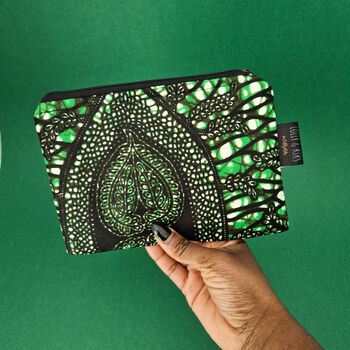 Small African Print Zip Pouch | Nkechi Print, 3 of 3
