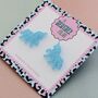 Unicorn Glitter Resin Stud Earrings Pink, Blue And Silver, thumbnail 9 of 12