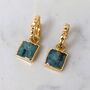 The Square Emerald Earrings, thumbnail 1 of 4