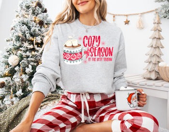 Cozy Season Festive Christmas Jumper For Women, 3 of 8