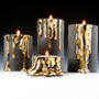Black Candle Holders With Dripping Gold, thumbnail 2 of 12