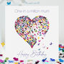 Birthday One In A Million Mum Butterfly Heart Card, thumbnail 1 of 12