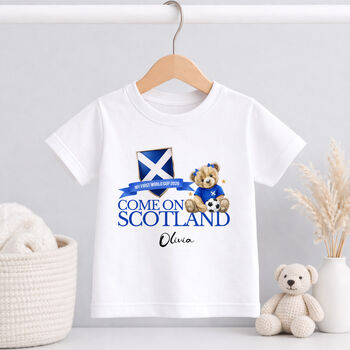 Personalised Scotland World Cup Baby Outfit, 2 of 9