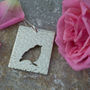 Sterling Silver Robin Silhouette Pendant, thumbnail 9 of 11