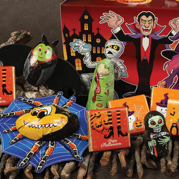 Trick Or Treat Goodie Box Spooky Halloween Goody Box Bursting With Chocolate Treats, 2 of 3