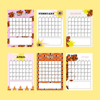 2026 Pink Tiger Calendar, 3 of 6