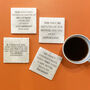 Set Of Four Famous Football Quotes Coasters, thumbnail 4 of 4