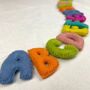 Fair Trade Letter Garland Felt Alphabet Abc Kids 200cm, thumbnail 8 of 8