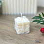 Gift Wrapped Christmas Present Tealight Candle, thumbnail 6 of 10
