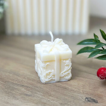 Gift Wrapped Christmas Present Tealight Candle, 6 of 10