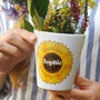 Personalised Sunflower 'Thank you for helping me shine' Plant Pot, thumbnail 1 of 3