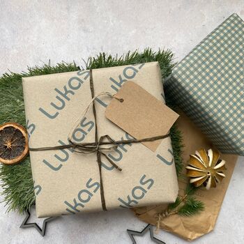 Christmas Personalised Name Wrapping Paper Set, 7 of 11