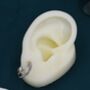 Triple Hoop Effect Earrings In Sterling Silver, thumbnail 8 of 12