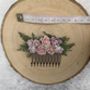 Pale Pink And Lilac Flower Hair Comb, thumbnail 4 of 5