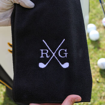 Personalised Golf Clubs Towel Accessories For Trolley, 5 of 5