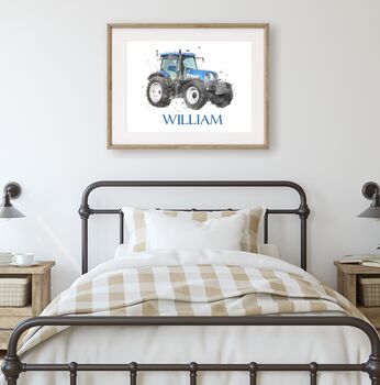 Personalised Holland Tractor Print, 2 of 3